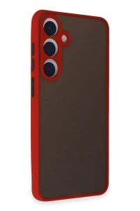 Samsung Galaxy S24 Kılıf Montreal Silikon Kapak - Kırmızı