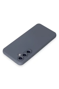 Samsung Galaxy S24 Kılıf Nano içi Kadife Silikon - Gri