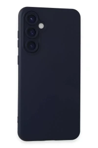 Samsung Galaxy S24 Kılıf Nano içi Kadife Silikon - Lacivert
