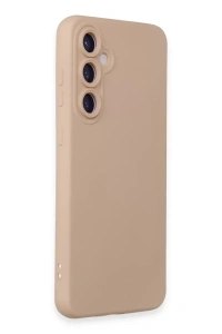 Samsung Galaxy S24 Kılıf Nano içi Kadife Silikon - Pudra