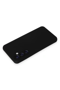 Samsung Galaxy S24 Kılıf Nano içi Kadife Silikon - Siyah