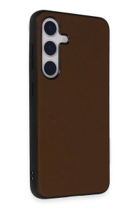 Samsung Galaxy S24 Kılıf Taft Kapak - Kahverengi