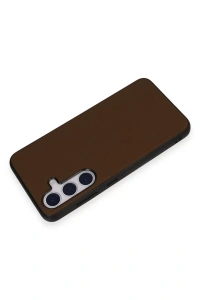 Samsung Galaxy S24 Kılıf Taft Kapak - Kahverengi