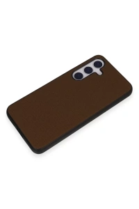 Samsung Galaxy S24 Kılıf Taft Kapak - Kahverengi