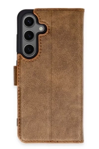 Samsung Galaxy S24 Kılıf Trend S Plus Kapaklı Kılıf - Taba