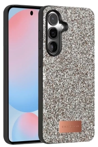 Samsung Galaxy S24 Plus Bright Simli Kapak - Gümüş