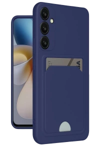 Samsung Galaxy S24 Plus Kelvin Kartvizitli Silikon - Lacivert