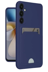 Samsung Galaxy S24 Plus Kelvin Kartvizitli Silikon - Lacivert