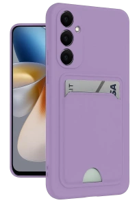 Samsung Galaxy S24 Plus Kelvin Kartvizitli Silikon - Lila