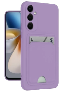Samsung Galaxy S24 Plus Kelvin Kartvizitli Silikon - Lila