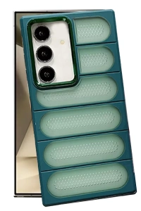 Samsung Galaxy S24 Plus Kılıf Airmax Silikon Kapak - Koyu Yeşil