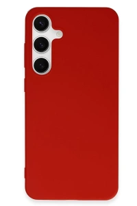 Samsung Galaxy S24 Plus Kılıf First Silikon - Kırmızı