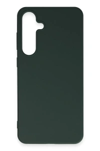 Samsung Galaxy S24 Plus Kılıf First Silikon - Koyu Yeşil