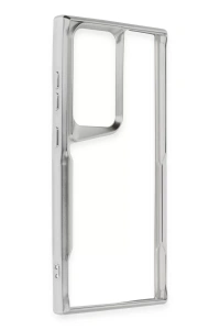 Samsung Galaxy S24 Ultra Kılıf Boyi Silikon Kapak - Gümüş