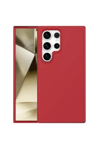 Samsung Galaxy S24 Ultra Kılıf First Silikon - Kırmızı