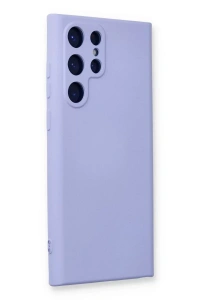 Samsung Galaxy S24 Ultra Kılıf Nano içi Kadife Silikon - Lila