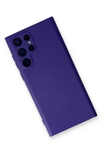 Samsung Galaxy S24 Ultra Kılıf Nano içi Kadife Silikon - Mor