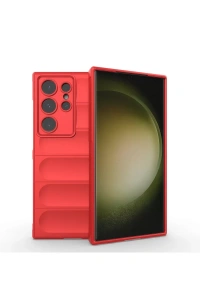 Samsung Galaxy S24 Ultra Kılıf Optimum Silikon - Kırmızı