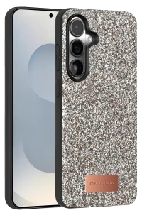 Samsung Galaxy S25 Bright Simli Kapak - Gümüş