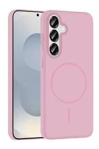 Samsung Galaxy S25 Broş Magsafe Kapak - Pembe