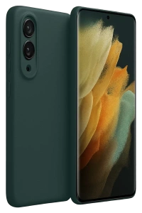 Samsung Galaxy S25 Edge First Silikon - Koyu Yeşil