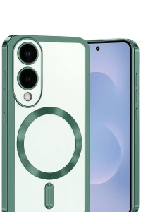 Samsung Galaxy S25 Edge Kross Magneticsafe Kapak - Koyu Yeşil