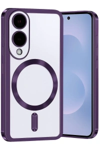 Samsung Galaxy S25 Edge Kross Magneticsafe Kapak - Mor
