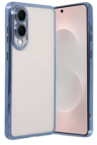 Samsung Galaxy S25 Edge Lensli Silikon - Açık Mavi
