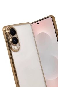 Samsung Galaxy S25 Edge Lensli Silikon - Gold