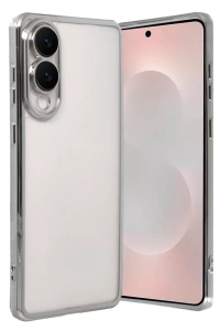 Samsung Galaxy S25 Edge Lensli Silikon - Gümüş