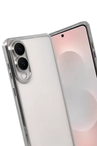 Samsung Galaxy S25 Edge Lensli Silikon - Gümüş