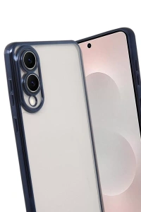 Samsung Galaxy S25 Edge Lensli Silikon - Lacivert