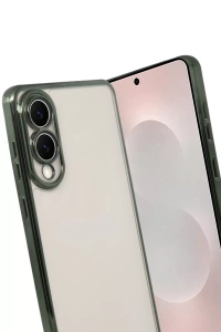 Samsung Galaxy S25 Edge Lensli Silikon - Yeşil