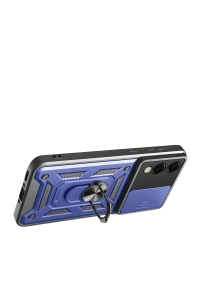 Samsung Galaxy S25 Edge Pars Lens Yüzüklü Silikon - Lacivert