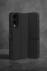 Samsung Galaxy S25 Edge Trend S Plus Kapaklı Kılıf - Siyah