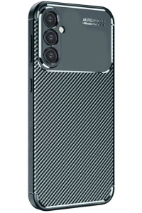 Samsung Galaxy S25 Plus Kılıf Auto Focus Karbon Kapak - Koyu Yeşil