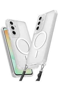 Samsung Galaxy S25 Plus Kılıf Enka Magsafe Silikon Kılıf - Şeffaf