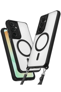 Samsung Galaxy S25 Plus Kılıf Enka Magsafe Silikon Kılıf - Siyah