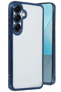 Samsung Galaxy S25 Plus Kılıf Lensli Silikon - Lacivert