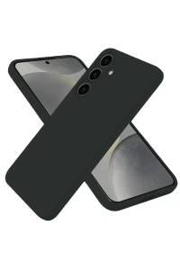 Samsung Galaxy S25 Plus Kılıf Nano içi Kadife Silikon - Siyah