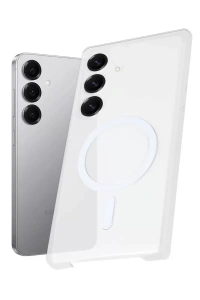 Samsung Galaxy S25 Plus Kılıf PC Zara Magsafe Şeffaf Kılıf - Şeffaf