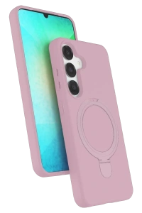 Samsung Galaxy S25 Regal Magsafe Standlı Kapak - Açık Pembe