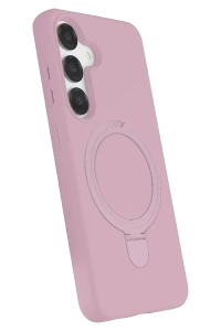 Samsung Galaxy S25 Regal Magsafe Standlı Kapak - Açık Pembe