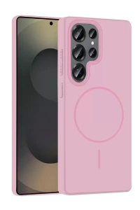 Samsung Galaxy S25 Ultra Broş Magsafe Kapak - Pembe