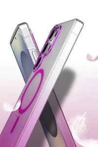 Samsung Galaxy S25 Ultra Glossy Magsafe Kapak - Mavi