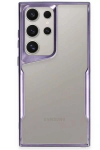 Samsung Galaxy S25 Ultra Kılıf Boyi Silikon Kapak - Derin Mor