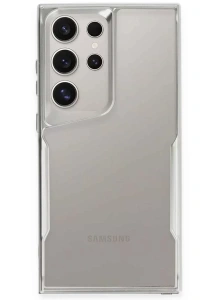 Samsung Galaxy S25 Ultra Kılıf Boyi Silikon Kapak - Gümüş
