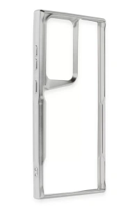 Samsung Galaxy S25 Ultra Kılıf Boyi Silikon Kapak - Gümüş