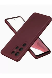 Samsung Galaxy S25 Ultra Kılıf First Silikon - Bordo