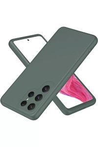 Samsung Galaxy S25 Ultra Kılıf First Silikon - Koyu Yeşil